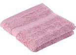 Gaestehandtuecher GÖZZE "New York", rosa (altrosa), B:30cm L:50cm, Frottier, Obermaterial: 100% Baumwolle, Handtücher, Gaestehandtuecher, im Set, moderne Uni-Farben, mit strukturierter Borte, reine Baumwolle