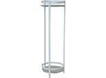 Beistelltisch, weiß, B:27cm H:86cm T:28cm, HOFMANN LIVING AND MORE, Tische, Beistelltisch, mit 2 Sicherheitsglasplatten
