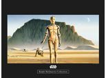 Bild KOMAR "Star Wars Classic RMQ Droids", bunt (farbe bild(er): bunt), B:40cm H:30cm, Holz, Papier, Bilder, Bild, Wandbild zur Dekoration im Kinderzimmer - ohne Rahmen