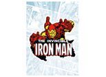 Wandtattoo KOMAR "Iron Man Comic Classic - Größe 50 x 70 cm", bunt, B:50cm H:70cm, Folie, Wandtattoos, Wandtattoo, selbstklebend, Wandsticker, Kinderzimmer