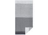 Handtücher EGERIA "Maris", grau, B:50cm L:100cm, Walkfrottee, Obermaterial: 100% Baumwolle, Handtücher, Handtücher, Double Face mit Streifen, reine Baumwolle