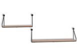 Ablageregal MIRRORS AND MORE "DANA", schwarz, B:45cm H:13cm T:10cm, MDF, Metall, Regale, Ablageregal, Wandregalset