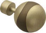 Gardinenstangen-Endstück GARDINIA "Endstück Orbit", gold (champagner, cappuccino), B:1,9cm H:7,5cm L:7,5cm Ø:1,9cm, Gardinenstangenendstücke, Gardinenstangen-Endstück, Serie Gardinenstange Kira