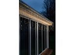 KONSTSMIDE LED-Lichtervorhang, Energieeffizienz: G, weiß, Dioden 336 Stk. Flammen 336 Stk., Gesamtlänge 20,79m, Lichterketten, LED Eisregen Lichtervorhang, 336 bernsteinfarbene Dioden, LED-Lichtervorhang