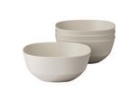 Schale MEPAL "Schalen Silueta 750 ml 4er Set", weiß (nordic weiß), L:15,2cm, Schüsseln, Schale