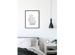 Bild KOMAR "Cute Animal Polar Bear", bunt (farbe bild(er): bunt), B:30cm H:40cm, Holz, Papier, Bilder, Bild, Wandbild zur Dekoration - ohne Rahmen