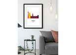 Bild QUEENCE "Munich Color Splash", bunt (farbe rahmen: schwarz, farbe bild(er): bunt), B:40cm H:50cm, Acrylglas, Holz, Papier, Bilder, Bild, HD Premium Poster-Druck inkl. Holzrahmen