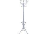 Kleiderständer, grau (alufarben), H:178cm T:47cm Ø:47cm, Metall, HOFMANN LIVING AND MORE, Garderobenständer, Kleiderständer, Garderobenständer