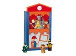 Kasperletheater ROBA, bunt, Puppentheater, Kinder, Baumwolle, Massivholz, Polyester, Kasperletheater, inkl. Handpuppen