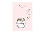 Bild KOMAR "Winnie the Pooh Hunny Pot", bunt (farbe bild(er): bunt), B:30cm H:40cm, Holz, Papier, Bilder, Bild, Wandbild zur Dekoration im Kinderzimmer - ohne Rahmen