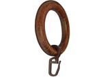 Gardinenring GARESA "Holzring mit Haken" Gr. 1, braun (nussbaum), Ø:28cm, Gardinenbefestigungen, Gardinenring, für Durchmesser bis 28mm, einfache Montage, Topseller