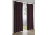 Gardine GARDINIA "Schal mit Gardinenband Dimout", lila (beere), B:140cm H:245cm, Polyester, Gardinen, Gardine, Stoff Dimout