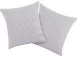 Kissenbezug OTTO HOME "Greta", grau, B:50cm L:50cm, Baumwolle, Obermaterial: 100% Baumwolle, Kissenbezüge, Kissenbezug, in Waffelpiqué Optik, in vielen Farben erhältlich, Bezug in 50x50 cm