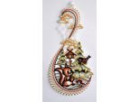 Fensterbild STICKEREIEN PLAUEN "Hase im Wald", bunt, B:18cm H:38cm, Polyester, Fensterbilder, Fensterbild