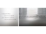 Leinwandbild QUEENCE "Wasser", grau (farbe bild(er): grau), B:100cm H:40cm T:2cm, Canvas, Holzrahmen, Bilder, Leinwandbild, Premium-Leinwandstoff, Handarbeit aus Deutschland, Zitat, 2er Set
