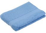 Badetuch GÖZZE "New York", blau (fjord), B:70cm L:140cm, Frottier, Obermaterial: 100% Baumwolle, Handtücher, Badetuch, moderne Uni-Farben, strukturierte Borte, 100% Baumwolle, in 2 Größen