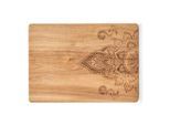 Schneidebrett ZELLER PRESENT, beige (natur), B:29cm H:1,5cm L:40cm, Massivholz, Schneidebretter, Schneidebrett, im Orient-Style