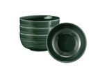 Schale SELTMANN WEIDEN "Müslischalen Terra ø 15 cm 4er Set", grün (moosgrün), L:15cm, Schüsseln, Schale