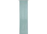 Schiebegardine GÖZZE "Linus Schiebevorhang" Gr. 1, blau (aquablau), B:60cm H:245cm, Polyester, Gardinen, Schiebegardine, HxB: 245x60, Uni Panamagewebe, inkl. Zubehör