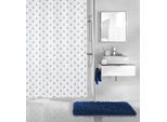Duschvorhang KLEINE WOLKE "Anchor", weiß (weiß, blau), B:240cm H:180cm, Polyester, Duschvorhänge, Duschvorhang