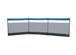 Windschutz HIGH PEAK "Sicht- und Windschutz Mistral", grau (hellgrau, dunkelgrau, blau), Zelte, B/H/L: 500cm x 140cm x 0cm, Windschutz, B:500cm H:140cm L:0cm
