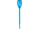 LED Gartenfackel BONETTI, blau (türkis), H:72cm, Leuchten, LED Gartenfackel, LED Solar Gartenfackel mit realer Flamme 3er Set