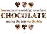 Wandtattoo KOMAR "Chocolate - Größe 50 x 70 cm", braun, B:50cm H:70cm, Folie, Wandtattoos, Wandtattoo, selbstklebend, Wandsticker