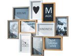 Bilder-Collage LOCKER "HEART", braun (farbe bild(er): braun), B:47cm H:59cm T:2cm, MDF, Bilder, Bilder-Collage