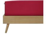 Spannbettlaken SCHIESSER "Jessi aus 100% Baumwolle", rot, B:150cm L:200cm, Jersey, Obermaterial: 100% Baumwolle, Bettlaken, Spannbettlaken, für Matratzen bis zu 22 cm Höhe, MADE IN GREEN by OEKO-TEX