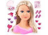 Frisier- & Schminkkopf BAYER "Charlene Super Model", rosa (natur), Frisierköpfe, KinderH:27cm, Frisier- & Schminkkopf, mit Kosmetik, H:27cm