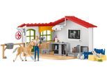Spielwelt SCHLEICH "FARM WORLD, Tierarzt-Praxis mit Haustieren (42502)", bunt, Spielfigurenwelten, Kinder, Kunststoff, Spielwelt, Made in Europe