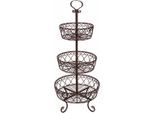 Dekoschale AMBIENTE HAUS "Antik II", braun, B:35cm H:80cm T:35cm, Eisen, Dekoschalen, Dekoschale