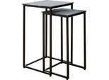 Beistelltisch PAROLI, schwarz (schwarz, schwarz, schwarz), B:30cm H:51,5cm T:30cm, Tische, Beistelltisch