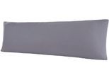 Kissenbezug BELLANA "Mako-Jersey", grau, B:40cm L:140cm, Jersey, Obermaterial: 100% Baumwolle, Kissenbezüge, Kissenbezug, für Seitenschläferkissen