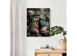 Wandbild REINDERS "Tropical Love", grün (farbe bild(er): grün), B:50cm H:40cm T:3cm, MDF, Bilder, Wandbild
