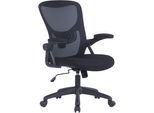 Drehstuhl BYLIVING "Flex", schwarz (schwarz, schwarz, schwarz), B:62cm H:103cm T:58,5cm, Kunststoff, Polyester, Stühle, Drehstuhl, moderner Bürostuhl mit vielen Einstellungsmöglichkeiten