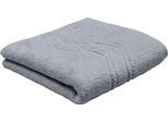 Duschtuch ROSS "Cashmere feeling", grau (silbergrau), B:75cm L:140cm, Frottier, Baumwolle, Handtücher, Duschtuch, 100% Baumwolle, mit Wellen-Bordüre, große Farbauswahl