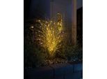 KONSTSMIDE LED-Lichterkette "Weihnachtsdeko aussen", Energieeffizienz: E, braun (kupferfarben), Dioden 200 Stk. Flammen 200 Stk., Kabellänge 5m x Gesamtlänge 24,9m, Lichterketten, LED Tropfenlichterkette, APP-gesteuert (Android & IOS), LED-Lichterkette