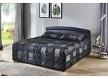 Tagesdecke, schwarz (schwarz, grau), B:197cm L:250cm, Polyester, WESTFALIA SCHLAFKOMFORT, Tagesdecken, Tagesdecke