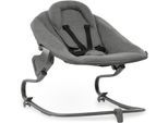 Babywippe HAUCK "Alpha Bouncer Premium, Dark Grey", Baby, grau (dunkelgrau), Kunststoff, Polyester, Babywippen Babywippe, für Neugeborene mit Wippgestell, für Hochstuhl Alpha+ und Beta+