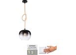 PAUL NEUHAUS Pendelleuchte "LUMA", schwarz, 2, Ø 30cm H: 150cm, 1 Stk., Leuchten, Pendelleuchte