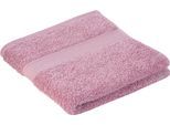 Handtücher GÖZZE "New York", rosa (altrosa), B:50cm L:100cm, Frottier, Obermaterial: 100% Baumwolle, Handtücher, Handtücher, im Set, moderne Uni-Farben, mit strukturierter Borte, reine Baumwolle