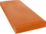 Spannbettlaken JANINE "ELASTIC 5002", orange (rost, orange), L:200cm, Jersey-Elasthan, Obermaterial: 95% Baumwolle, 5% Elasthan, Bettlaken, Spannbettlaken, für Matratzen bis 35 cm Höhe, 95% Baumwolle, hochwertig, langlebig