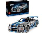 Konstruktionsspielsteine LEGO "2 Fast 2 Furious Nissan Skyline GT-R (R34) Flitzer (42210)", bunt, Spielbausteine, Kinder, Kunststoff, Konstruktionsspielsteine, LEGO Technic; Made in Europe