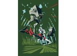 Bild KOMAR "Star Wars Classic Vector Endor", bunt (farbe bild(er): bunt), B:50cm H:70cm, Holz, Papier, Bilder, Bild, Wandbild zur Dekoration im Kinderzimmer - ohne Rahmen