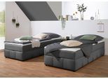 Boxbett HOME AFFAIRE "Niemes inkl. Bettkasten und Topper, auch in Überlänge erhältlich", anthrazit, B:94cm L:204cm, Komplettbetten, Boxbett, Boxbett ohne Kopfteil, inkl. Topper