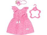 Puppenkleidung BABY BORN "Trendy Blumenkleid, 43 cm", rosa, Puppenkleidung, Baby, Puppenkleidung, mit Kleiderbügel