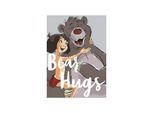 Bild KOMAR "Bear Hug", bunt (farbe bild(er): bunt), B:50cm H:70cm, Holz, Papier, Bilder, Bild, Wandbild zur Dekoration im Kinderzimmer - ohne Rahmen