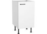 Spülenschrank KOCHSTATION "KS-Paula", weiß matt, weiß, B:45cm H:87cm T:58,4cm, Schränke, Spülenschrank, 45 cm breit, 87 cm hoch, mit 1 Tür