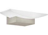 EGLO Wandleuchte "METRASS", weiß (nickelfarben, weiß), 1, H: 14cm, 1 Stk., Leuchten, Deckenleuchte in schwarz aus Alu - 5,6W - Warmweiß, Wandleuchte